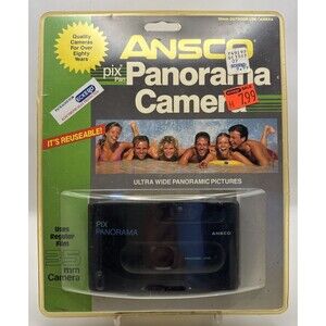 Vintage 35mm Camera Ansco Pix Panorama • Reusable • Ultra Wide Panoramic Picture